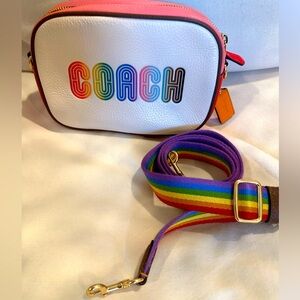 COACH Mini Jamie Camera Bag With Rainbow Coach